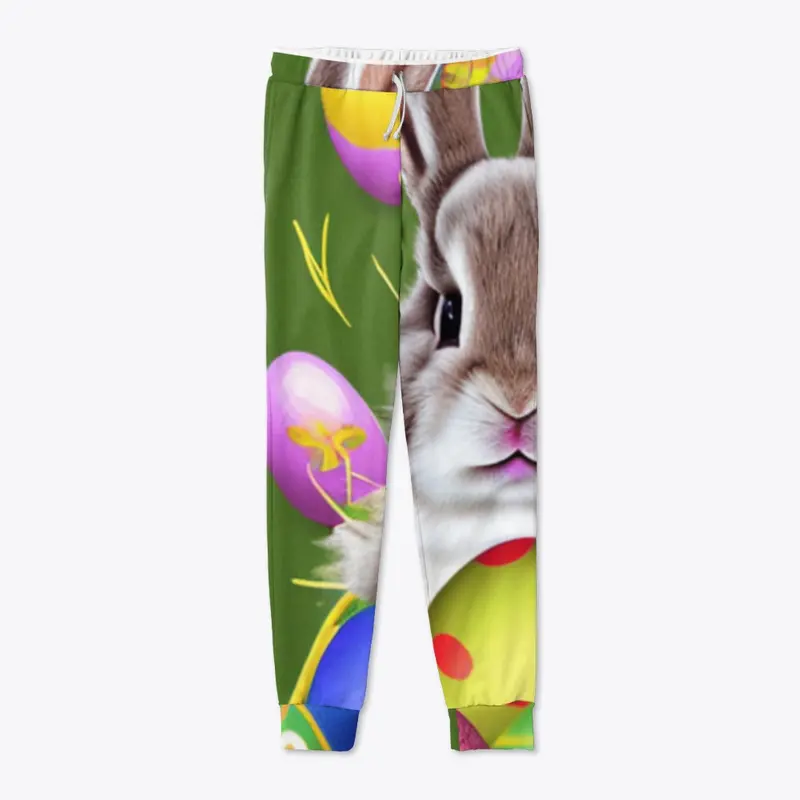 "Egg-Citing Easter Rabbit Print"